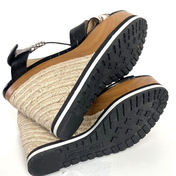 Michael Kors shoes Women's black/brown platforms size 7,5 Multicolor sandals - Picture 9 of 9
